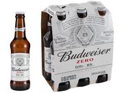 Cerveja Budweiser Zero sem Álcool 6 Garrafas 330ml