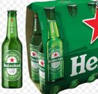 Cerveja heineken long neck 330 ml caixa com 6 unidades