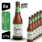 Cerveja Louvada Gose Limão 355ml Kit 6 unidades Sem Glúten