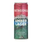Cerveja Patagonia Amber Lager Nacional Lata Sleek 350ml Caixa c/ 8 un