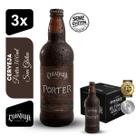 Cerveja Porter Cervejaria Louvada 500ml Kit 3 unidades Sem Glúten