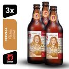 Cerveja Weiss Dama Bier 600ml Kit 3 unidades