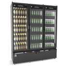 Cervejeira Auto Serviço 1,57m 3 Portas 958L Vanguard Extra Frio -5C ASVEF3P All Black Refrimate - Controlador Digital e Iluminação LED