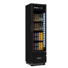 Cervejeira CCV-144 Porta de Vidro All Black Imbera - 244L Preta Led Perimetral 3 Prateleiras