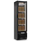 Cervejeira/Expositor Vertical 1 Porta 228L GCB-23EV PR Preta Gelopar - Porta de Vidro + Iluminação LED + Frost Free + Controlador Digital