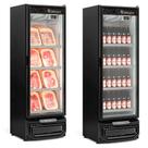 Cervejeira/Expositor Vertical 445L Porta de Vidro Conveniência GCBC-45 PR Preto Gelopar - Iluminação LED + Frost Free