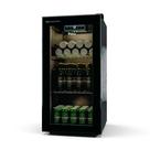 Cervejeira Porta De Vidro Philco 91 Litros 3 em 1 Display Digital PCV142P Preta 127V