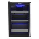 Cervejeira Porta Invertida Venax 82 Litros Blue Light Preto Fosco EXPVQBL100 - 110V