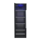 Cervejeira Venax Blue Light 209 Litros Preto Porta Invertida - 110V