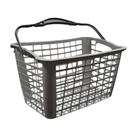 Cesta 12,5L Para Carrinho Siris25 Cinza Alça Preta - Siris