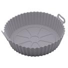 Cesta Air Fryer Redonda de Silicone 6,5x19x19cm Lyor Cinza