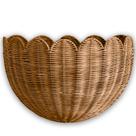 Cesta BEBE BASK LOLA de vime ondulado 41 x 25 x 18 cm
