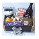 Cesta Botafogo Chocolates Urso Cerveja Milka Presente