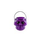 Cesta Cabeça de Esqueleto Kids Roxa de Halloween - 1 Unidade - Rizzo Cesta Cabeça de Esqueleto Kids Roxa de Halloween - 1 Unidade - Rizzo