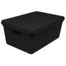 Cesta Caixa Organizadora de Objetos 15L Organizador Jaguar Juta Multiuso Para Escritorio Sala Closet Quarto Decoração Resistente Elegante