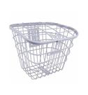 Cesta Cestinha Aramada C/ Tampa Bicicleta 24/26 Retro Branco