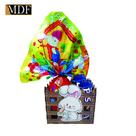 Cesta com Cercado e Aplique Coelho Cenoura Páscoa 15x15x12 Mdf Madeira Adesivado
