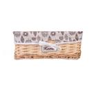 Cesta com Tecido Retangular 37 X 26 X 15CM Outono Mundiart DC0007G