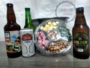 Cesta de Amor com Frios e Bebidas