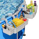 Cesta de armazenamento à beira da piscina SHAPON Pool Toy com 2 porta-copos, pacote com 2 unidades