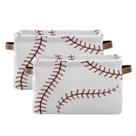 Cesta de armazenamento AUUXVA Baseball Stitches for Sport Cesta de armazenamento AUUXVA Baseball Stitches for Sport