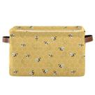 Cesta de armazenamento AUUXVA Cute Animal Bee Canvas 38x28x24cm Cesta de armazenamento AUUXVA Cute Animal Bee Canvas 38x28x24cm