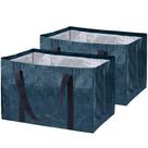 Cesta de Armazenamento CleverMade Frakta (Pacote com 2 Unidades) - Azul