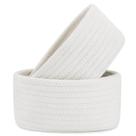 Cesta de armazenamento: conjunto de 2 cordas de algodão natural Benkle