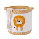 Cesta de armazenamento de brinquedos Tidelit Lion Cotton Rope 30x30 cm