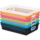 Cesta de armazenamento de papel Really Good Stuff 6PK Plastic 14x10cm
