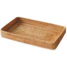 Cesta de armazenamento de vime S310 Bandeja de vime retangular 37x23x4,8cm