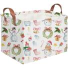 Cesta de armazenamento FXOCSHE impermeável dobrável 38x25x23 cm