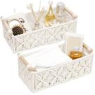 Cesta de armazenamento HOSROOME Macrame Boho Decor, conjunto de 2