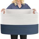 Cesta de armazenamento MEGASKET Extra Large Rope 60 x 40 x 36 cm Cesta de armazenamento MEGASKET Extra Large Rope 60 x 40 x 36 cm