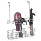 Cesta de armazenamento organizadora mDesign Over Door Bathroom Chrome