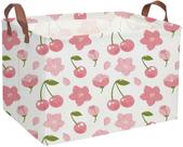Cesta de armazenamento para crianças DDBASKET Cherry Canvas 38x26x25 cm