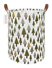 Cesta de armazenamento QUEENLALA Large Green Forest Polyester