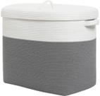 Cesta de Armazenamento Retangular Extra Grande Cottonphant com Tampa