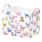Cesta de armazenamento Runtoo Butterfly Baby Nursery Decor rosa