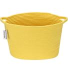 Cesta de armazenamento Sea Team, corda oval de algodão, tecida em amarelo Cesta de armazenamento Sea Team, corda oval de algodão, tecida em amarelo