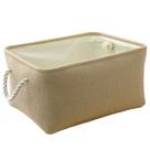 Cesta de armazenamento TheWarmHome Large Fabric Bege