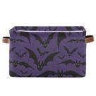 Cesta de armazenamento XUWU Halloween Bat Organizer dobrável