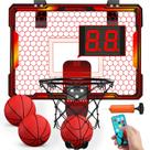 Cesta de basquete de interior HYES Mini com iluminação LED e placar