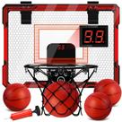 Cesta de basquete de salão Molutsody com LED e placar para crianças