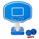 Cesta de basquete de sinuca Amazon Basics à beira da piscina com 2 bolas e bomba