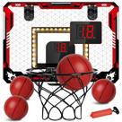 Cesta de basquete KIZJORYA Indoor com placar eletrônico para crianças