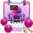 Cesta de basquete VATOS para meninas em ambientes fechados com luzes LED e placar