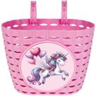 Cesta de bicicleta Dankeler rosa para meninas com design de unicórnio Cesta de bicicleta Dankeler rosa para meninas com design de unicórnio