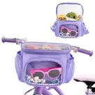 Cesta de bicicleta para meninas Sweet Lion Purple 20x10x16 cm à prova d'água