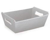 Cesta de Cartao Cristalino Prata 27x18,5x9,5 252570